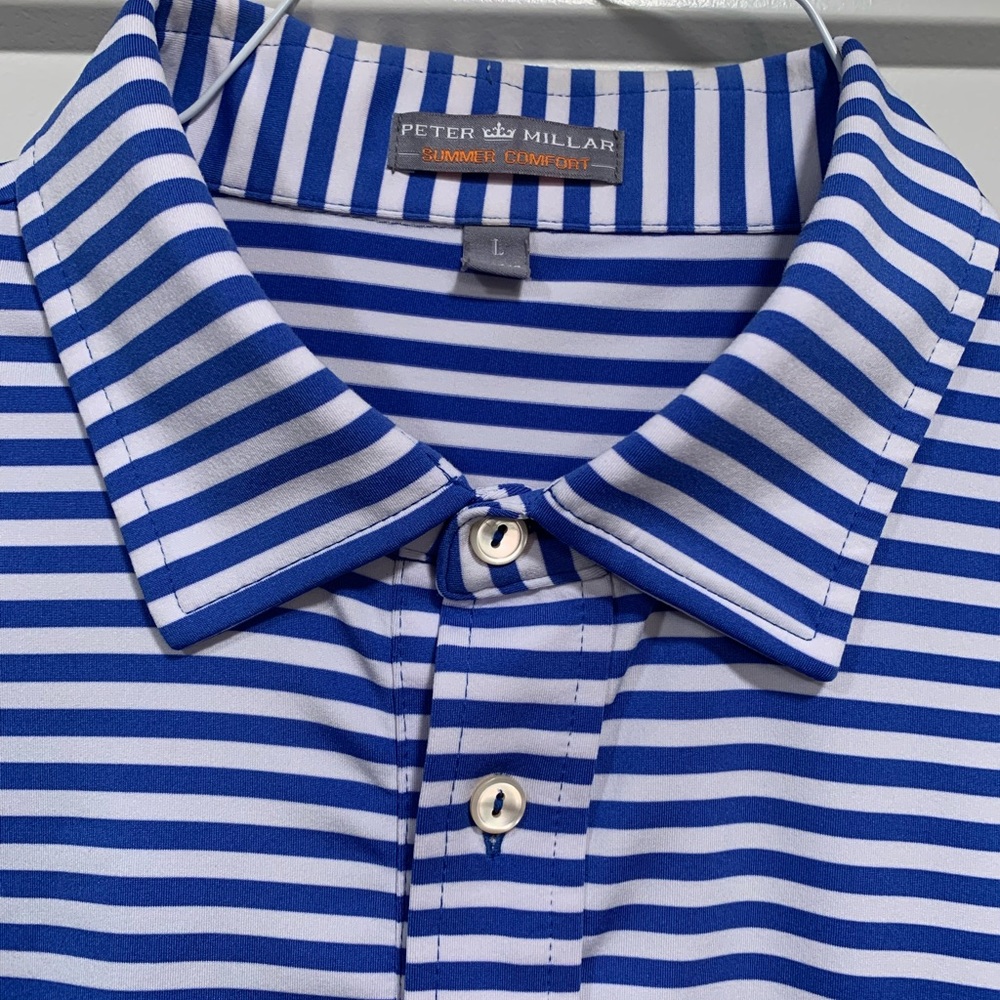 Peter Millar polo. Size large. Summer comfort.
